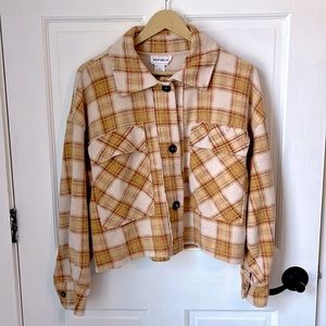 For the Republic Brand Size Small Soft Cropped Shacket